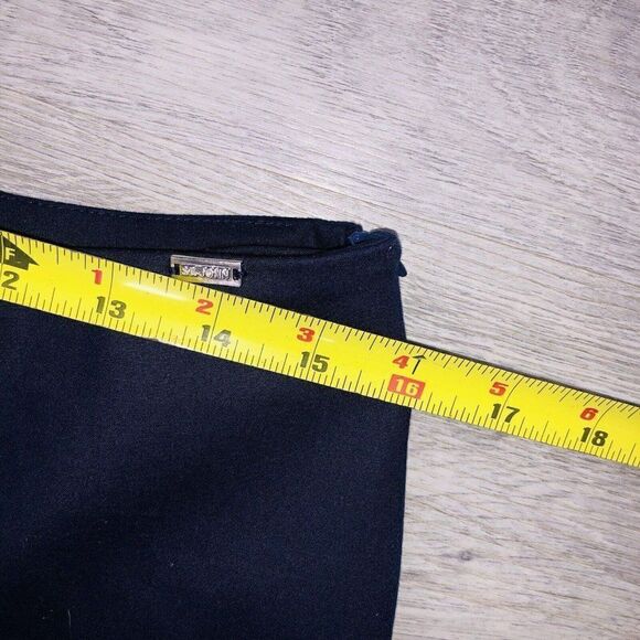 St. John Yellow Label Navy Women’s Pants Stretch Straight Leg Size 10 - Picture 10 of 13